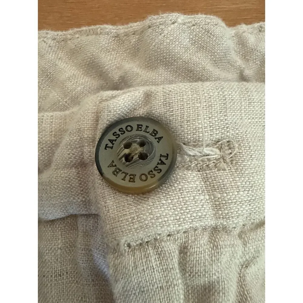 Tasso Elba 100% Linen Pants. 38/32